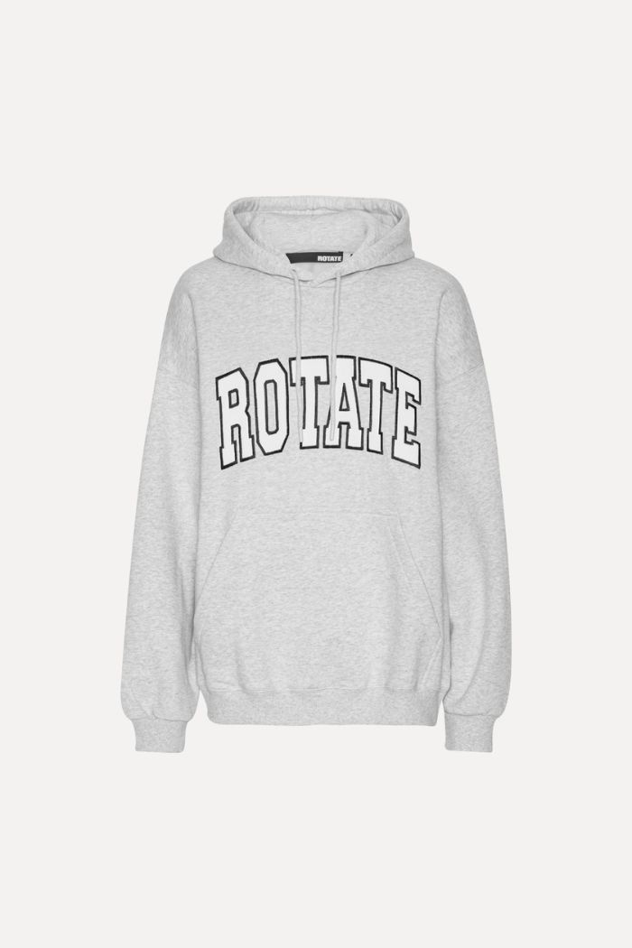 Rotate, Heavy sweat hoodie, Light grey melange